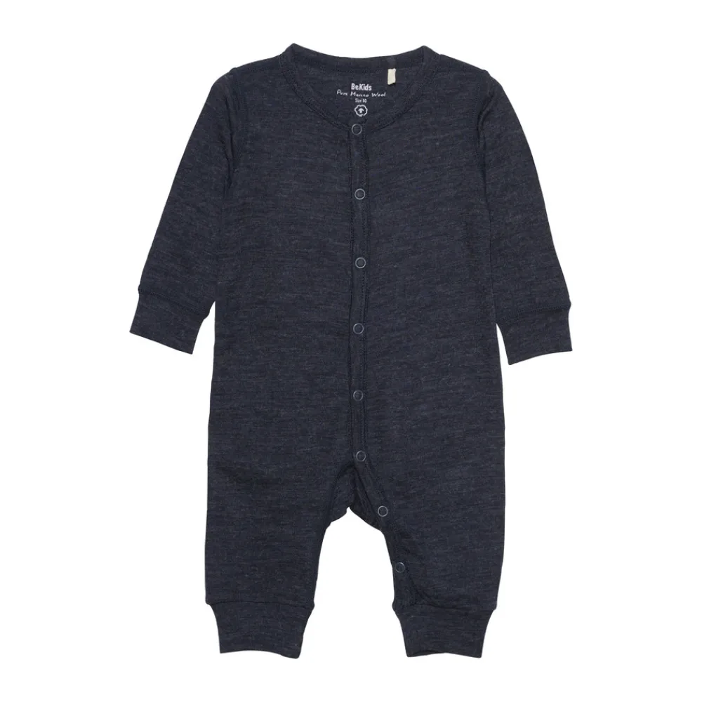 BeKids Uld jumpsuit - solid - 7392- Ulddragter|Heldragter U. Fod