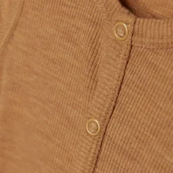 BeKids Uld jumpsuit - solid - Chipmunk Melange- Ulddragter|Heldragter U. Fod