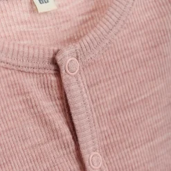 BeKids Uld jumpsuit - solid - Starling Melange- Ulddragter|Heldragter U. Fod