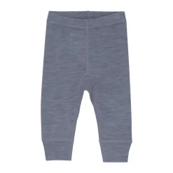 BeKids Uld leggings - solid - Folkstone Gray Melange- Uldunderdele|Leggings