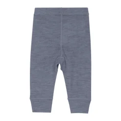 BeKids Uld leggings - solid - Folkstone Gray Melange- Uldunderdele|Leggings