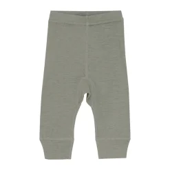 BeKids Uld leggings - solid - Forest Fog Melange- Uldunderdele|Leggings