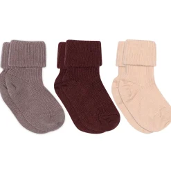MP Denmark Uld rib baby strømpe 3 pak - 853- Multipack|Uldstrømper & Uldstrømpebukser