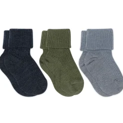 MP Denmark Uld rib baby strømpe 3 pak - 1235- Strømper|Multipack