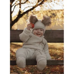 Mikk-Line Ulddragt - Melange Offwhite- Køredragter|Ulddragter