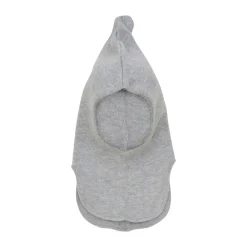 HUTTEliHUT Uldstrik Balaclava Vindstop - Light grey melange- Elefanthuer & Huer|Uldhuer, Uldvanter & Uldfutter