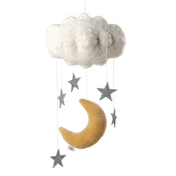 Sebra Uro, moon & stars beige-Børn Uroer