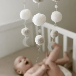 TISU Uro pom pom, beige-Børn Uroer