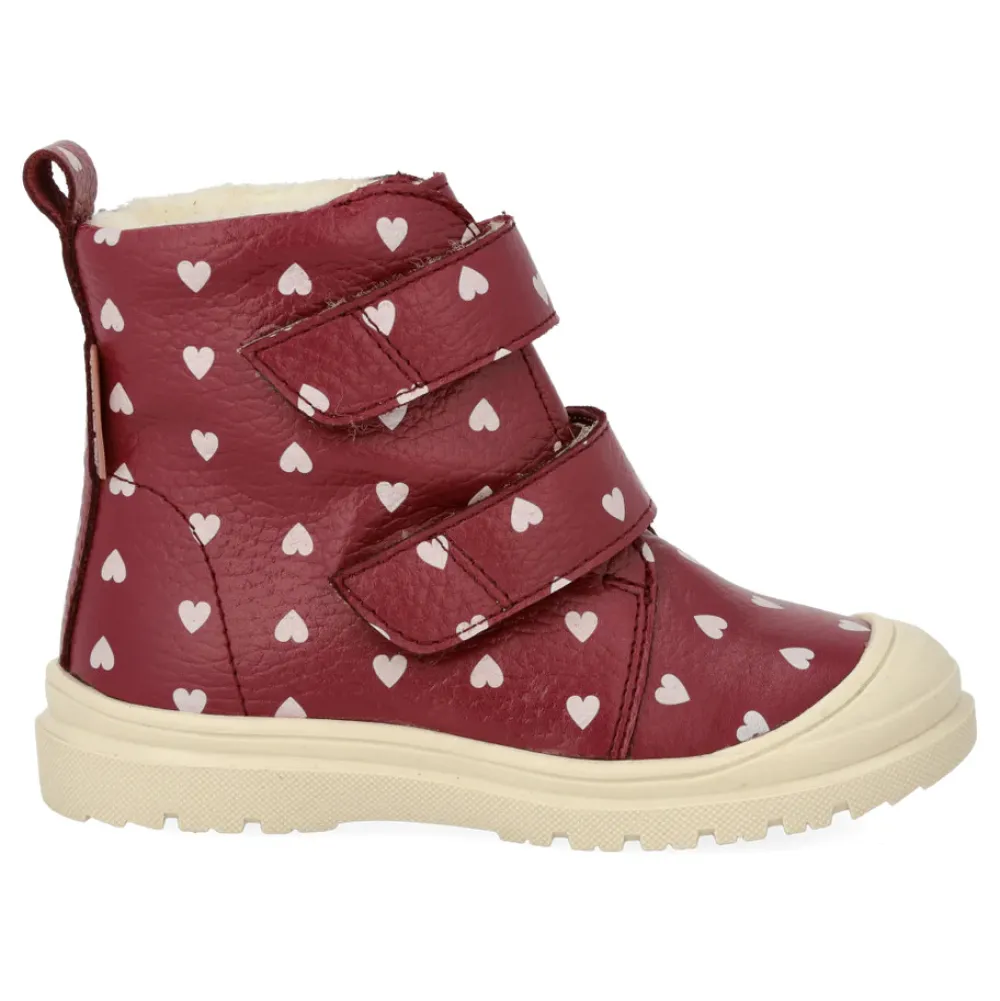 Angulus Vandafvisende TEX-støvle med hjerteprint - 3951- Vinterstøvler
