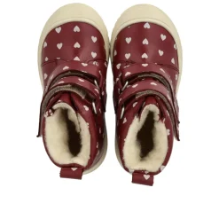 Angulus Vandafvisende TEX-støvle med hjerteprint - 3951- Vinterstøvler