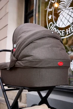 Odder Vida - Dark brown- Barnevogne Med Langt Liggemål