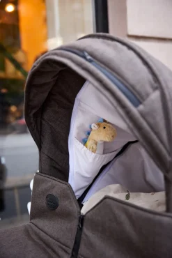 Odder Vida - Dark brown- Barnevogne Med Langt Liggemål