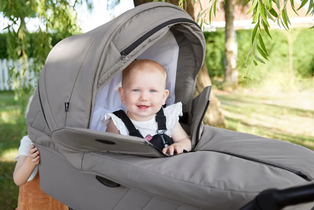 Odder Vida - Linen- Barnevogne Med Langt Liggemål