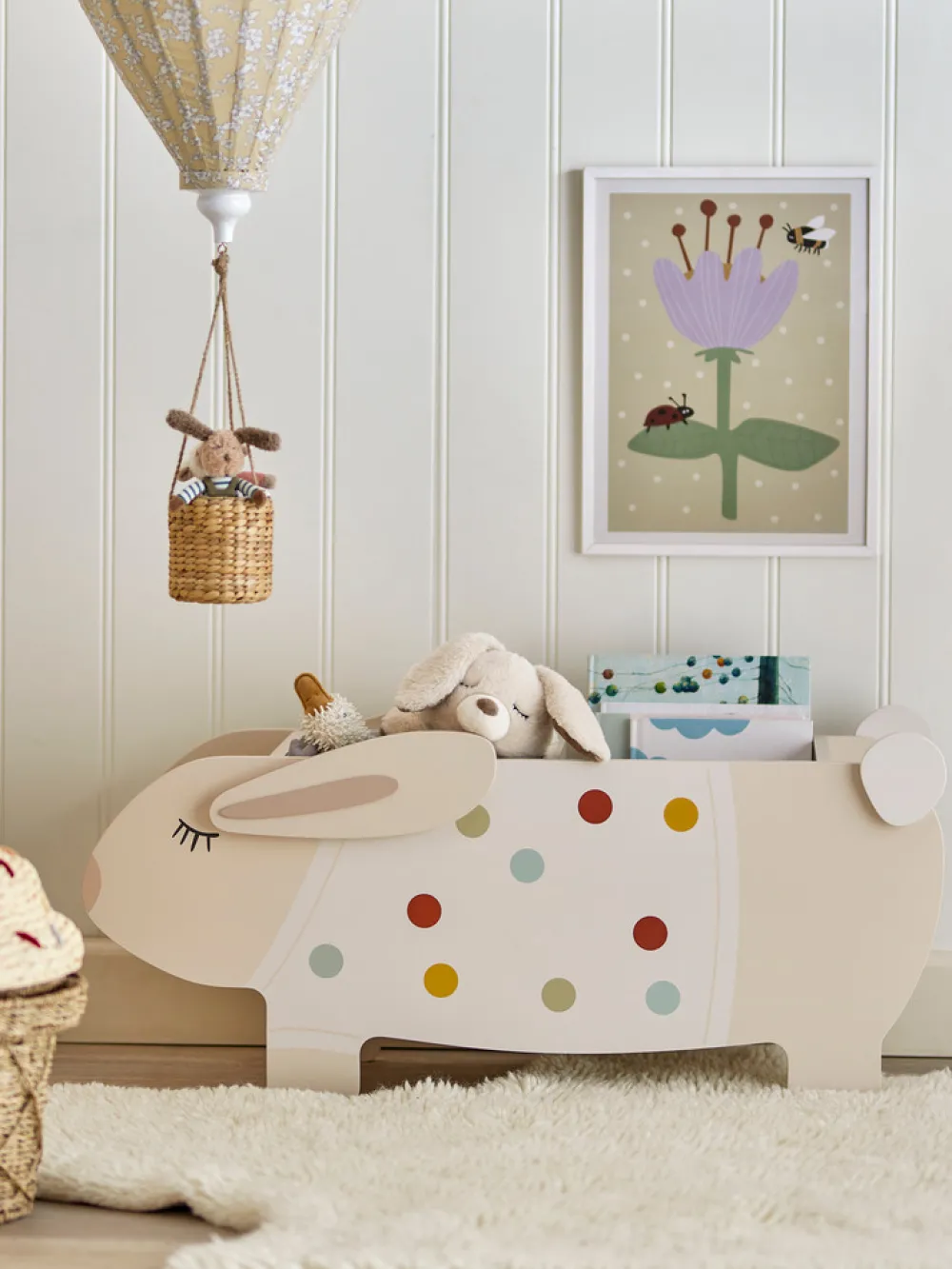 Bloomingvillemini Villja Bogkasse, Hvid - FSC®, MDF-Børn Kasser