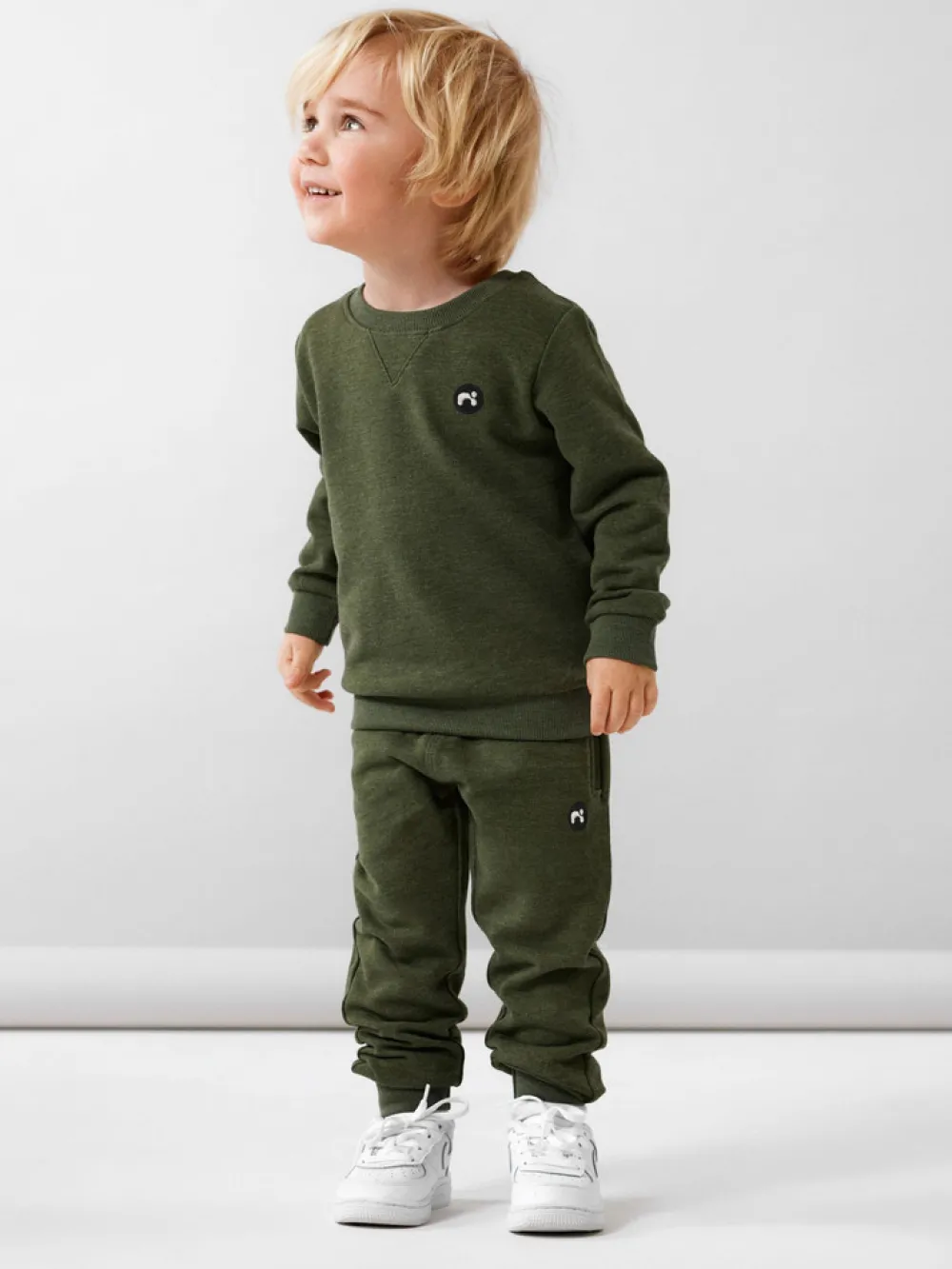 NAME IT Vimo lang�rmet sweat - Rifle green- Cardigans, Veste & Trøjer