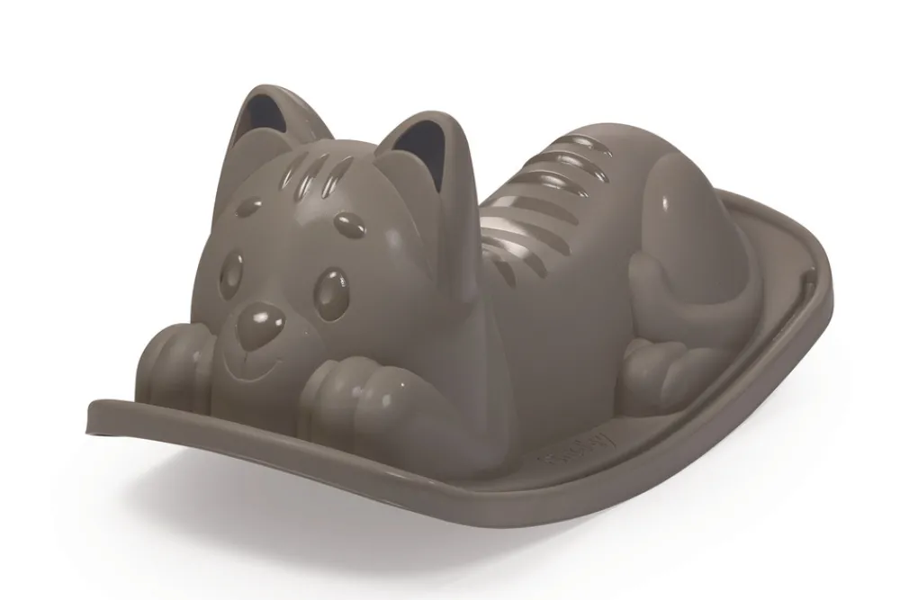 Smoby Vippe i plast - grå kat- Leg I Haven