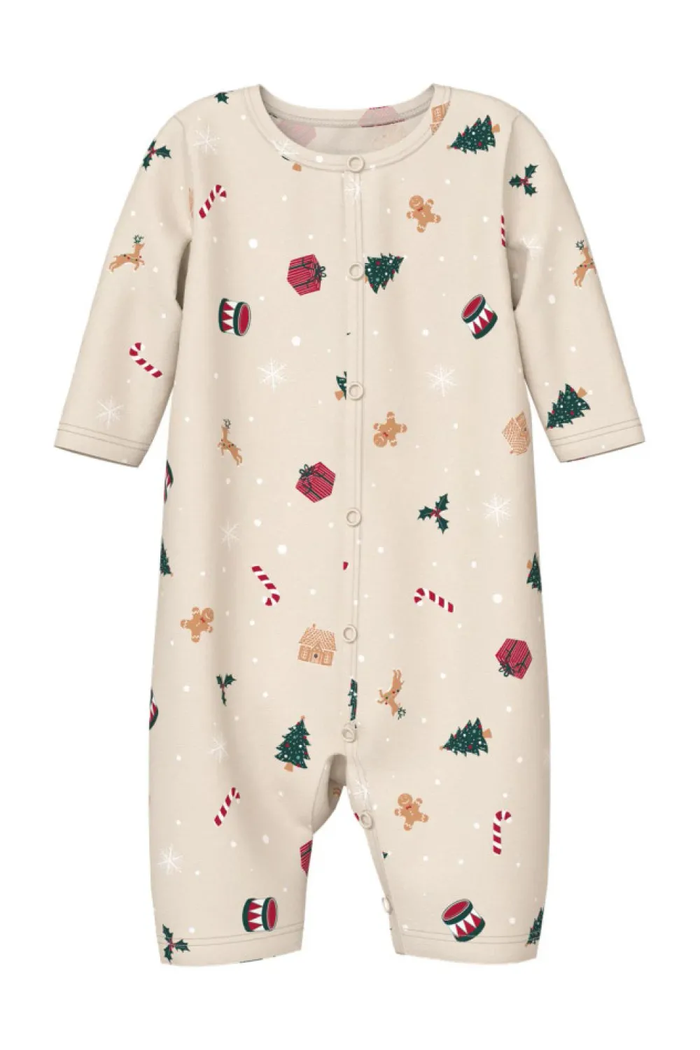 NAME IT Vismas natdragt - Whitecap Gray- Juletøj|Heldragter U. Fod
