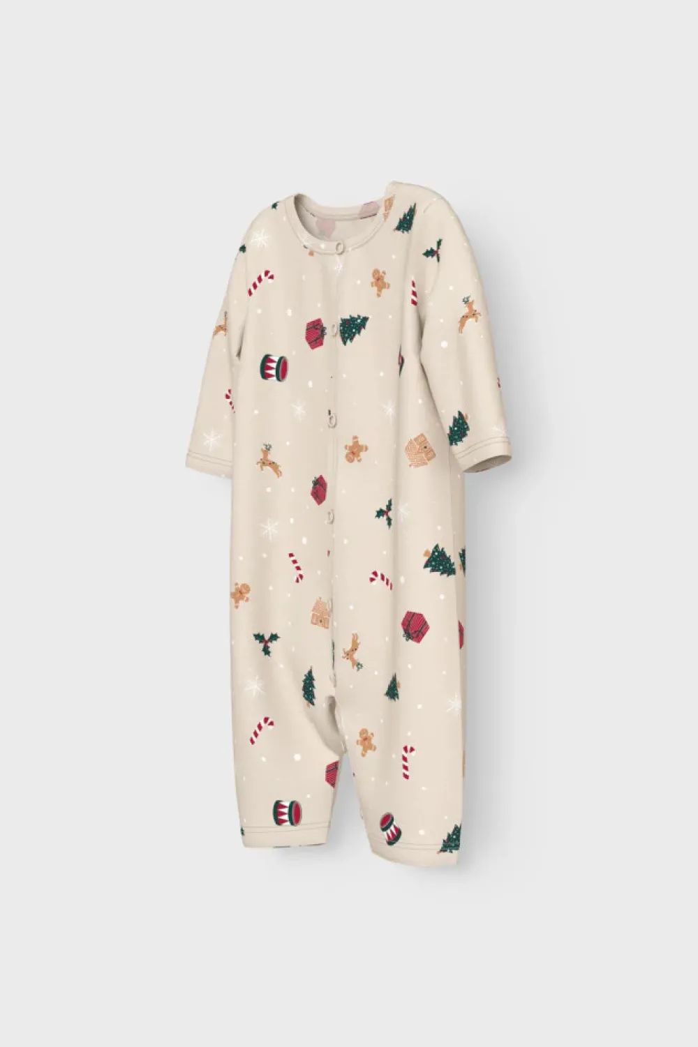 NAME IT Vismas natdragt - Whitecap Gray- Juletøj|Heldragter U. Fod