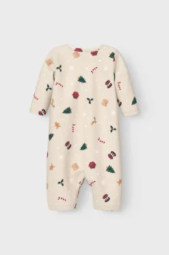 NAME IT Vismas natdragt - Whitecap Gray- Juletøj|Heldragter U. Fod