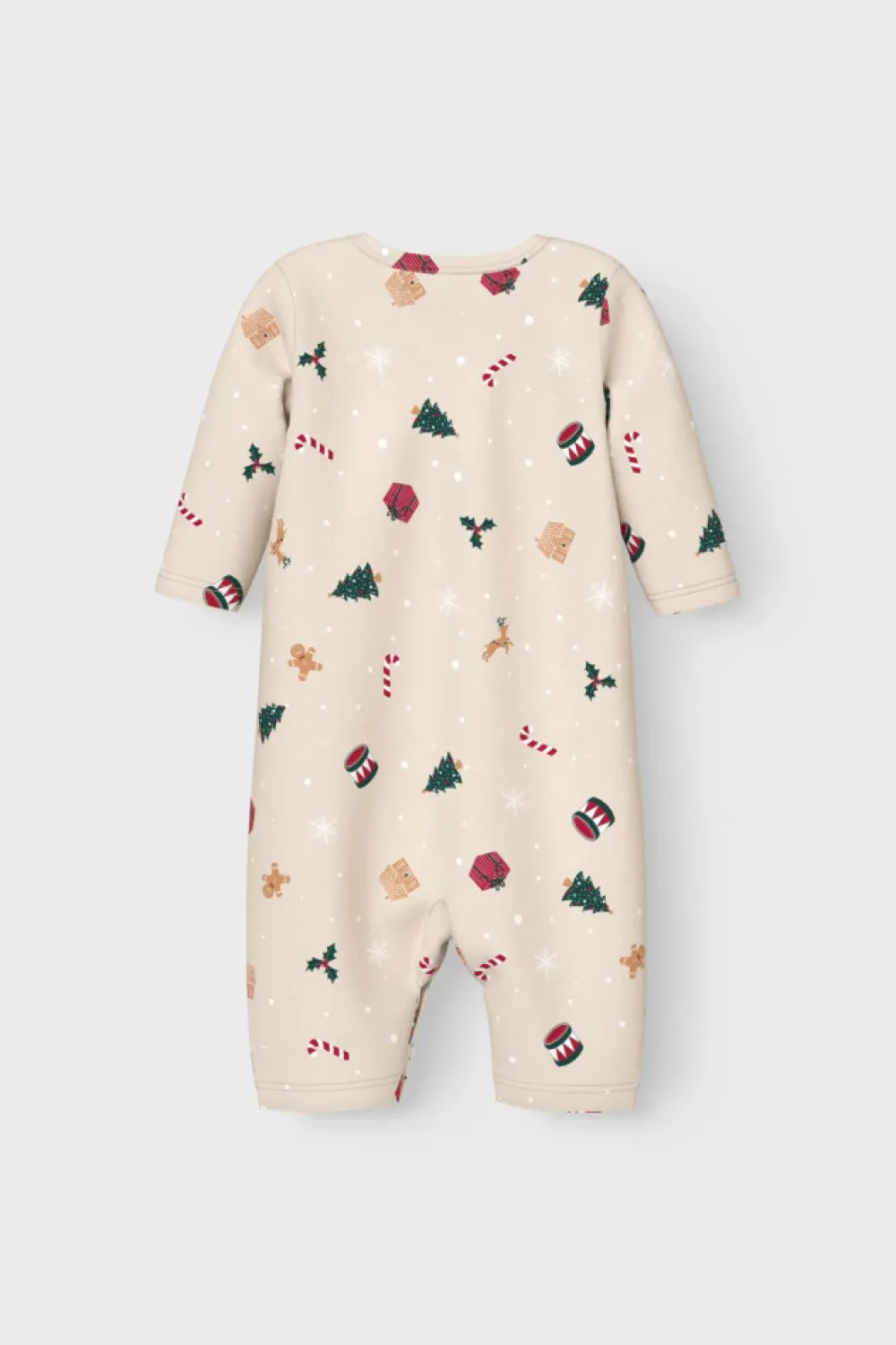 NAME IT Vismas natdragt - Whitecap Gray- Juletøj|Heldragter U. Fod