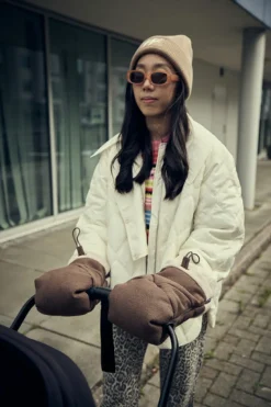 Najell Vognluffer - Bouclé Espresso- Vognhandsker