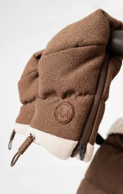 Najell Vognluffer - Bouclé Espresso- Vognhandsker