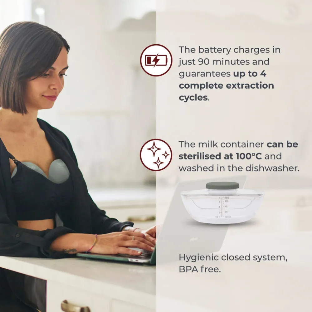 Nuvita 1264W Materno flow elektrisk brystpumpe- Brystpumper