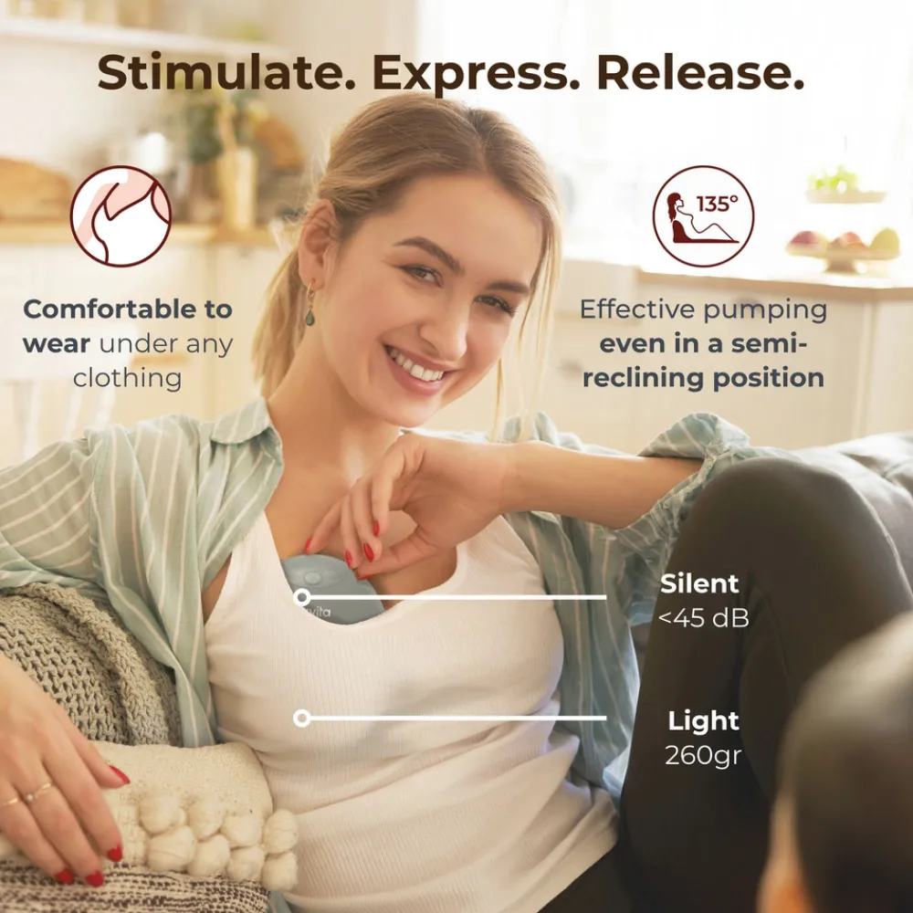 Nuvita 1264W Materno flow elektrisk brystpumpe- Brystpumper