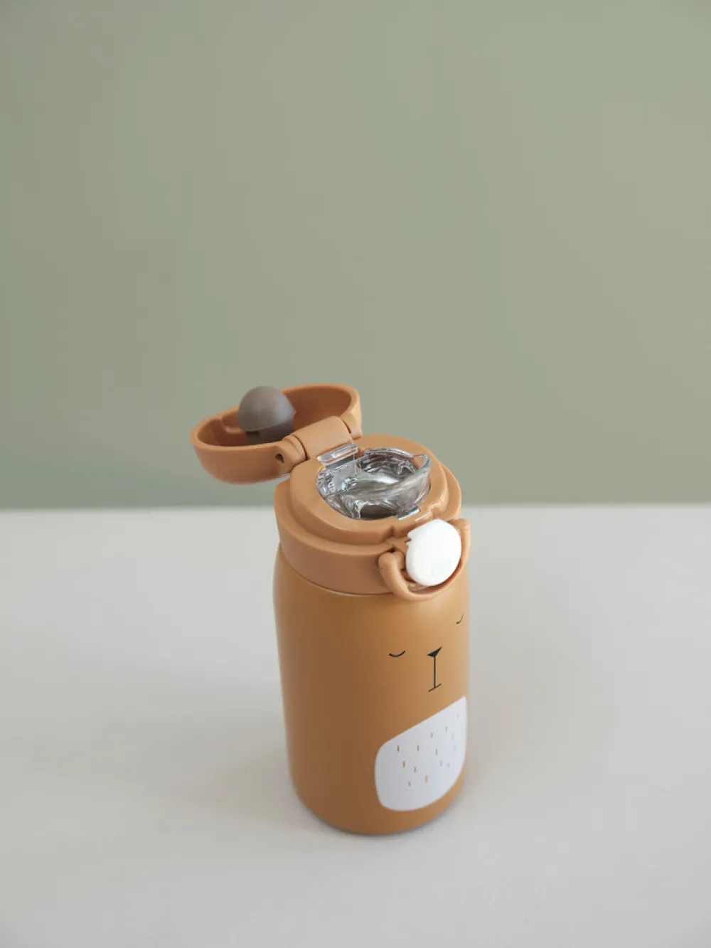 Fabelab Water bottle - Small - Bear - Ochre- Madkasser & Drikkedunke