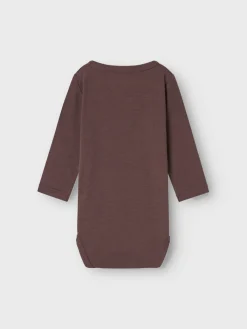 NAME IT Willitus uld langærmet body noos - SPARROW- Uldbodyer|Bodystocking Langærmet