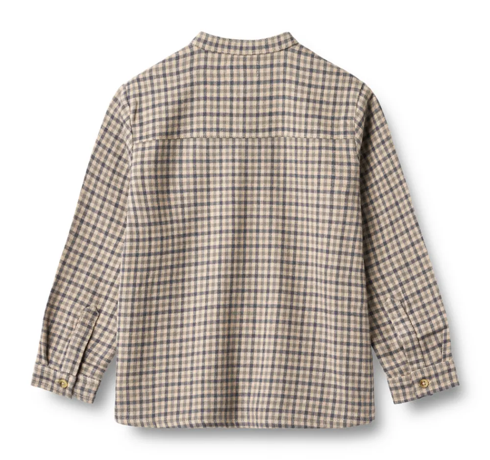 Wheat Willum Skjorte - Blue check- Skjorter