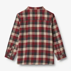 Wheat Willum Skjorte - Red Blue Check- Skjorter