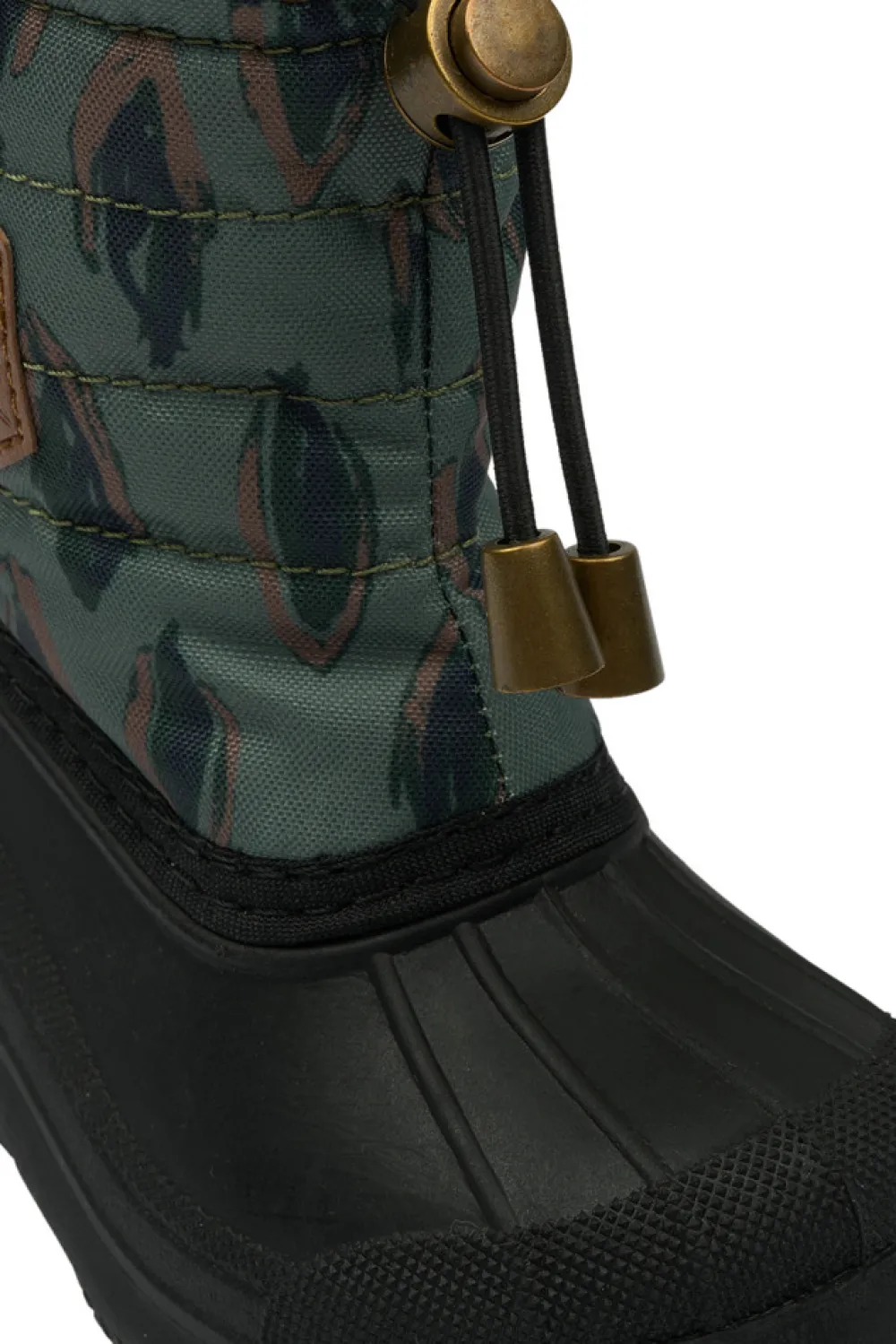 Mikk-Line Winter Boot Rubber AOP - Balsam green- Vinterstøvler