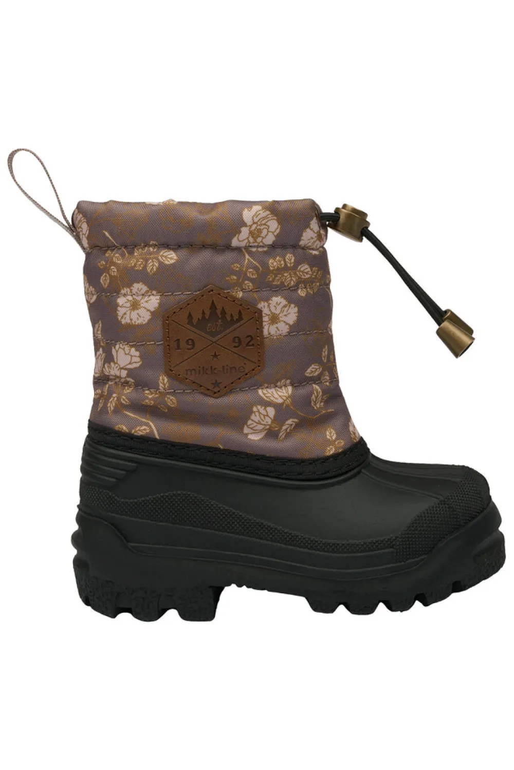 Mikk-Line Winter Boot Rubber AOP - Sparrow- Vinterstøvler