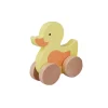 Barbo Toys Wooden Duck on Wheel- Trækdyr