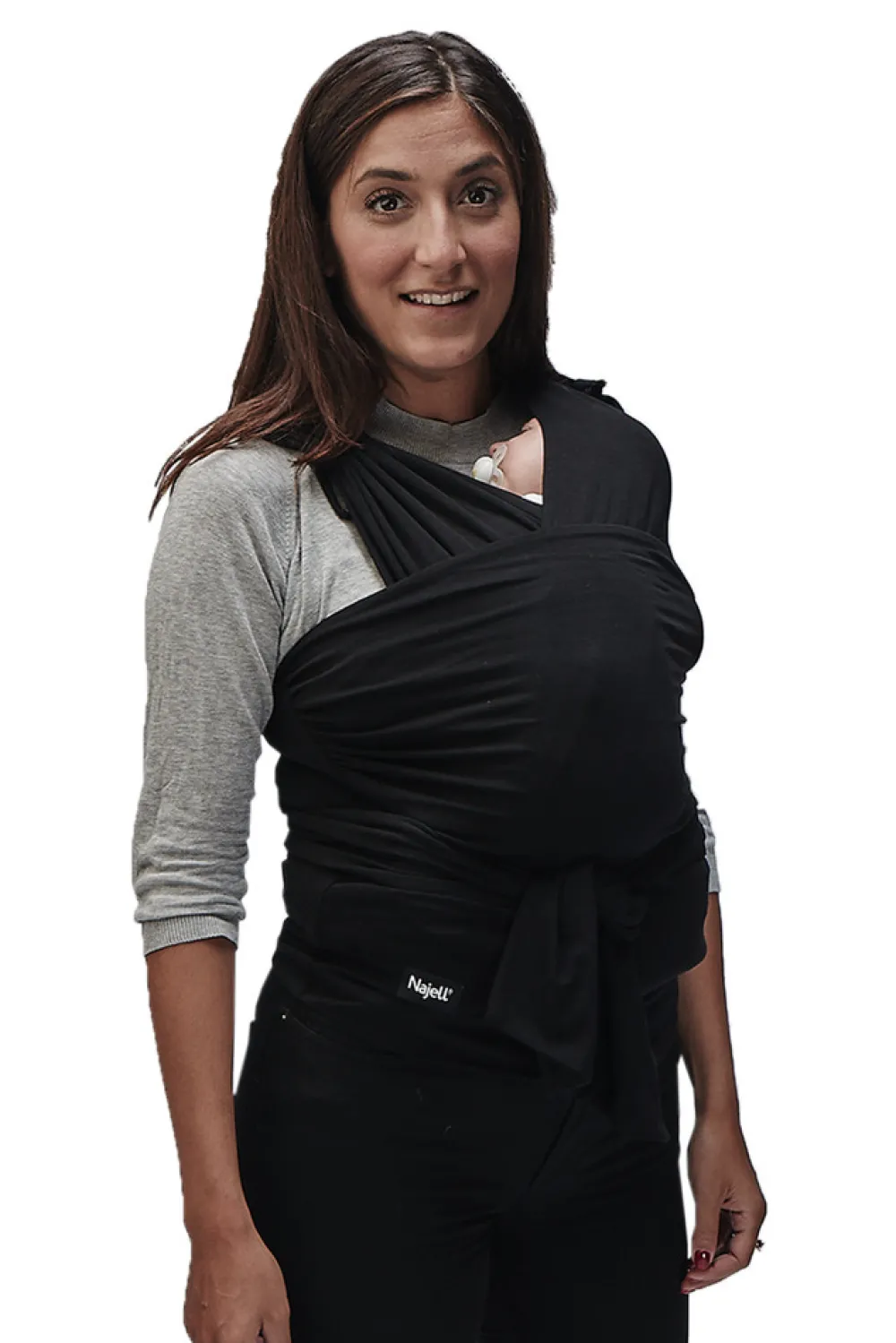 Najell Wrap M - charcoal black- Bæreseler & Vikler
