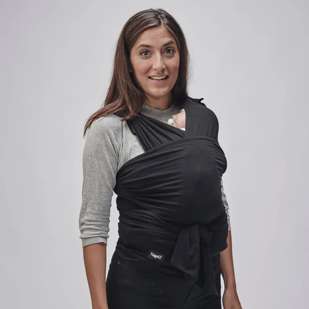 Najell Wrap M - charcoal black- Bæreseler & Vikler