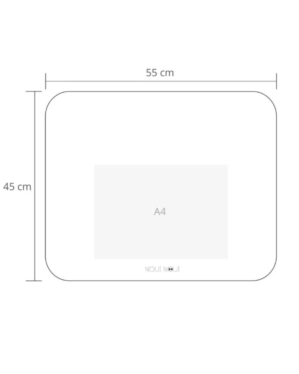 NOUI NOUI XL Underlag - lille landsby lys grå- Service