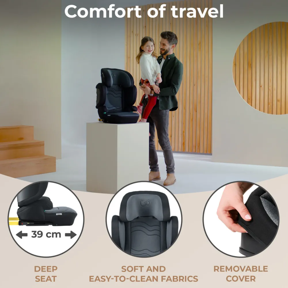 Kinderkraft XPAND 2 i-Size - graphite black- Autostole 100-150 Cm (4-12 År)