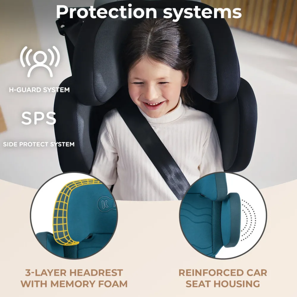 Kinderkraft XPAND 2 i-Size - harbor blue- Autostole 100-150 Cm (4-12 År)