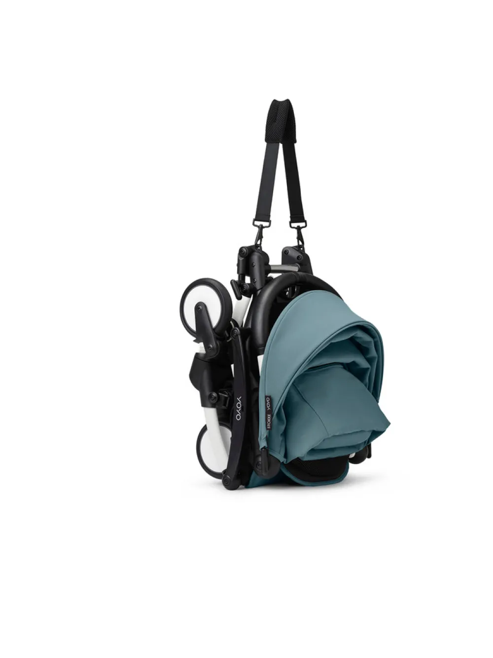 Stokke® YOYO³ Klapvogn - aqua på hvidt stel- Rejseklapvogne