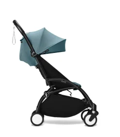 Stokke® YOYO³ Klapvogn - aqua på sort stel- Rejseklapvogne