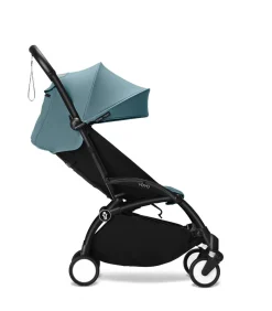Stokke® YOYO³ Klapvogn - aqua på sort stel- Rejseklapvogne