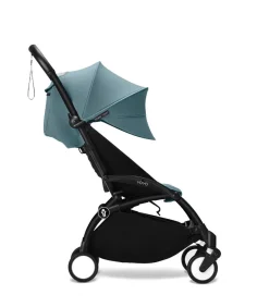 Stokke® YOYO³ Klapvogn - aqua på sort stel- Rejseklapvogne