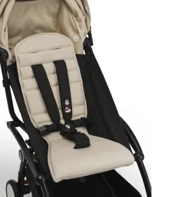 Stokke® YOYO³ Klapvogn - Bonpoint beige på sort stel- Rejseklapvogne