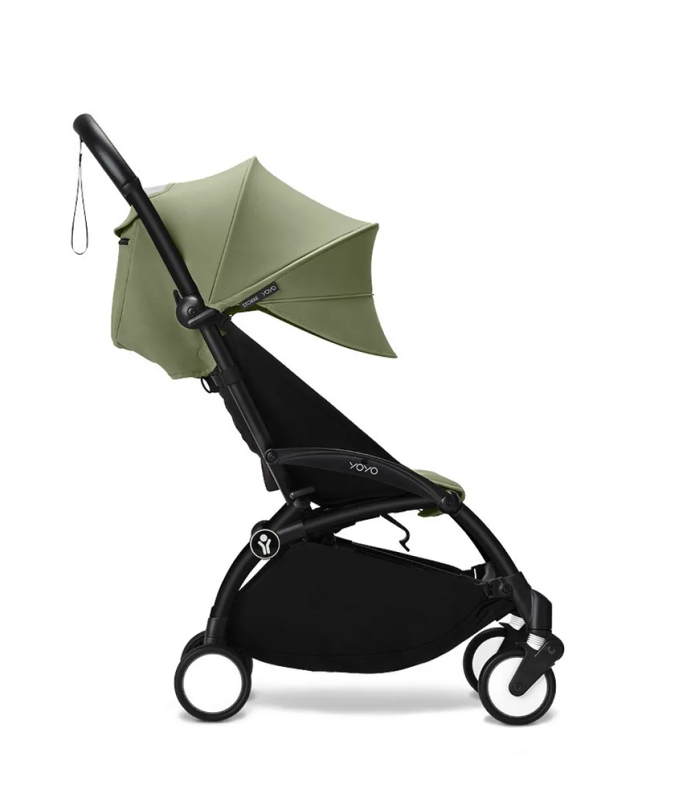 Stokke® YOYO³ Klapvogn - olive på sort stel- Rejseklapvogne