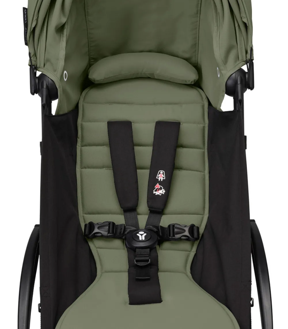 Stokke® YOYO³ Klapvogn - olive på sort stel- Rejseklapvogne