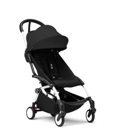 Stokke® YOYO³ Klapvogn - sort på hvidt stel- Rejseklapvogne