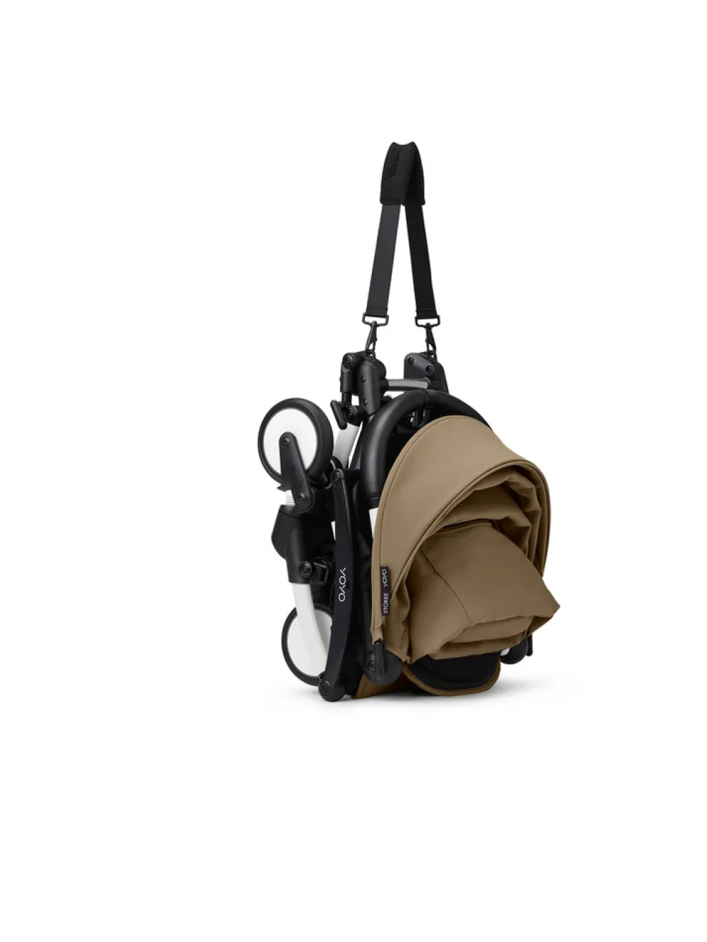 Stokke® YOYO³ Klapvogn - toffee på hvidt stel- Rejseklapvogne