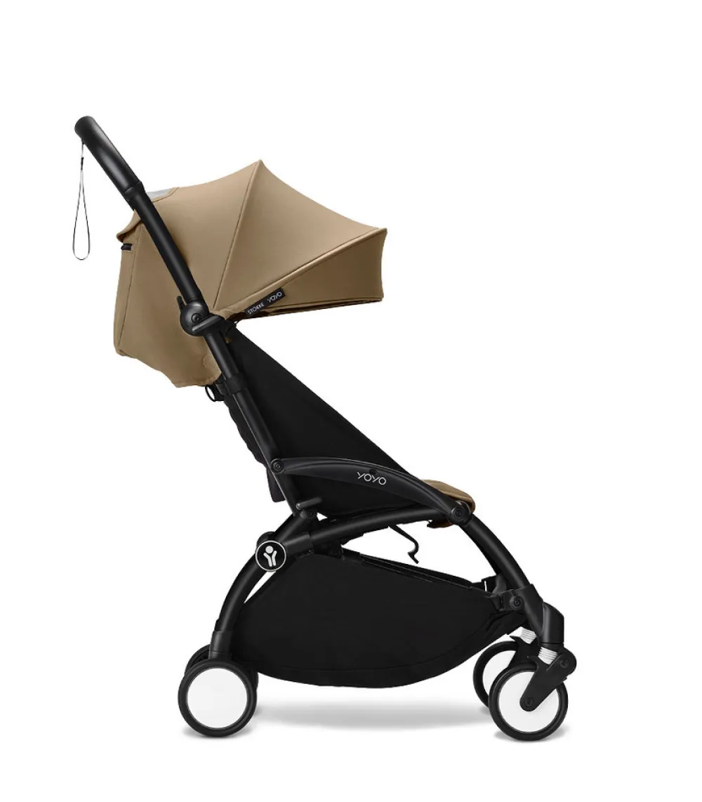 Stokke® YOYO³ Klapvogn - toffee på sort stel- Rejseklapvogne